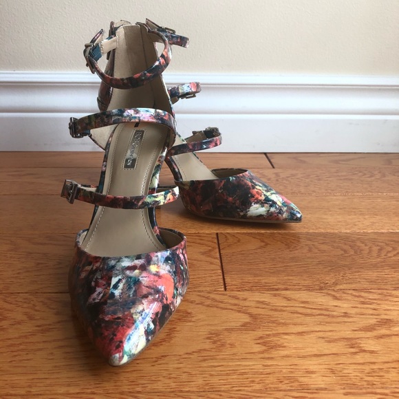 BCBGeneration Gladiator Buckle Strap Heel Shoes - Picture 5 of 16
